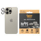 Kameralencse-védő Hoops iPhone 15 Pro/15 Pro Max készülékhez, Natural Metal, PanzerGlass