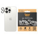 Kameralencse-védő Hoops iPhone 15 Pro/15 Pro Max készülékhez, White Titanium, PanzerGlass