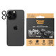 Kameralencse-védő Hoops iPhone 15 Pro/15 Pro Max készülékhez, Black Titanium, PanzerGlass
