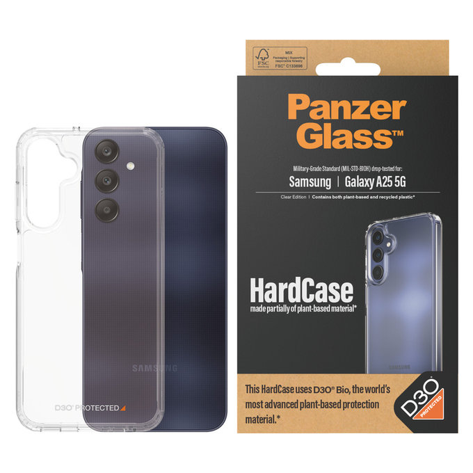 Tok HardCase D3O Samsung Galaxy A25 5G készülékhez, Átlátszó, PanzerGlass
