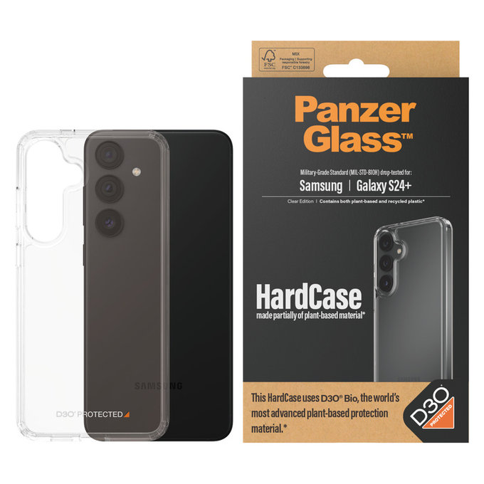 Tok HardCase D3O Samsung Galaxy S24+ készülékhez, Átlátszó, PanzerGlass