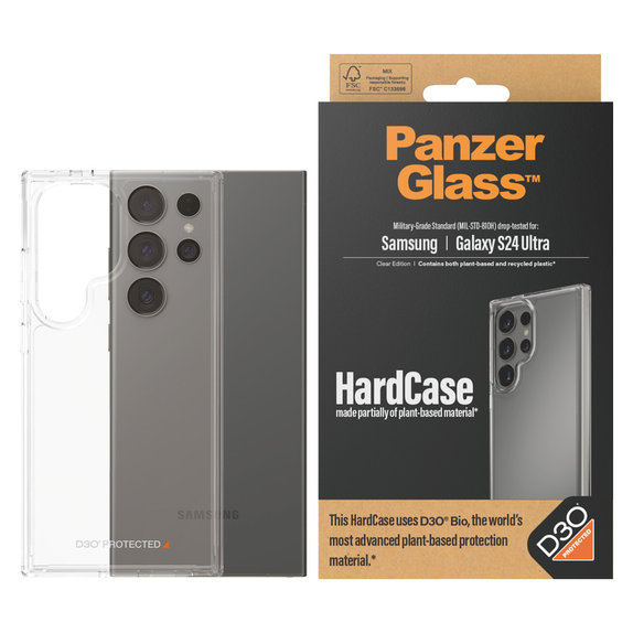 Tok HardCase D3O Samsung Galaxy S24 Ultra készülékhez, Átlátszó, PanzerGlass