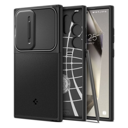 Spigen - Tok Optik Armor - Samsung Galaxy S24 Ultra, fekete