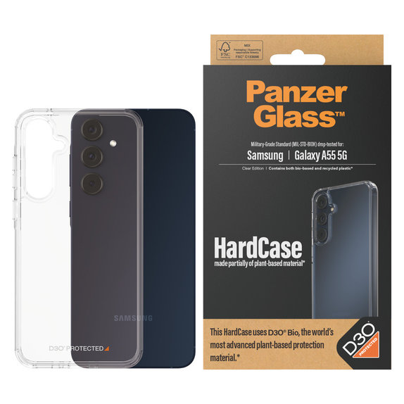 Tok HardCase D3O Samsung Galaxy A55 5G készülékhez, Átlátszó, PanzerGlass