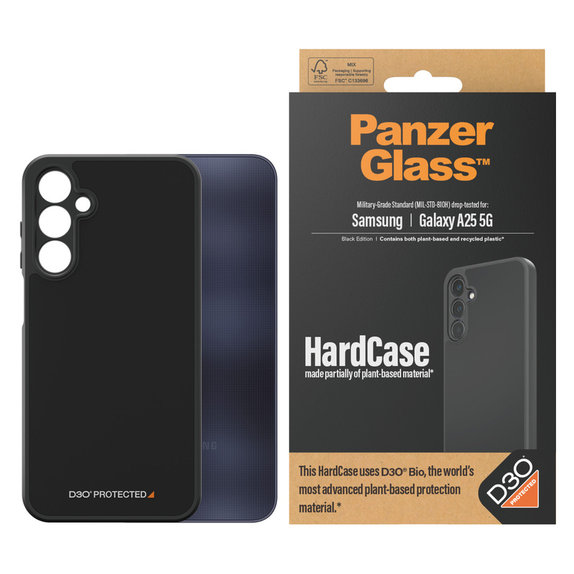 Tok HardCase D3O Samsung Galaxy A25 5G készülékhez, Fekete, PanzerGlass