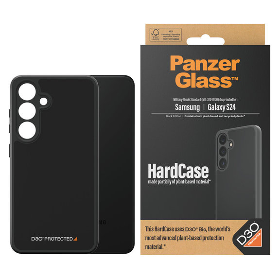 Tok HardCase D3O Samsung Galaxy S24 készülékhez, Fekete, PanzerGlass