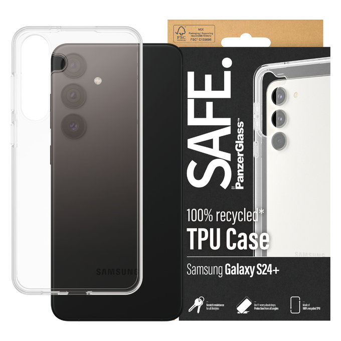 Tok TPU Samsung Galaxy S24+ készülékhez, Átlátszó, SAFE by PanzerGlass