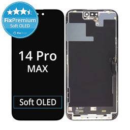 Apple iPhone 14 Pro Max - LCD Kijelző + Érintőüveg + Keret Soft OLED FixPremium