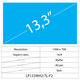 13.3 LCD Slim Matt 40 pin WXGA HD
