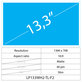 13.3 LCD Slim Matt 40 pin WXGA HD