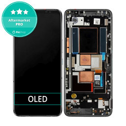 Asus ROG Phone 7 AI2205_C - LCD Kijelző + Érintőüveg + Keret (Phantom Black) OLED