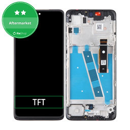 Motorola Moto G72 XT2255 - LCD Kijelző + Érintőüveg + Keret (Meteorite Gray) TFT