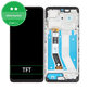 Motorola Moto G73 - LCD Kijelző + Érintőüveg + Keret (Black) TFT