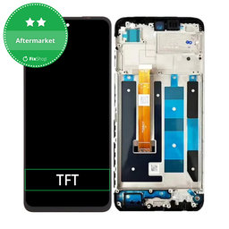 Oppo A58 CPH2577 - LCD Kijelző + Érintőüveg + Keret (Black) TFT