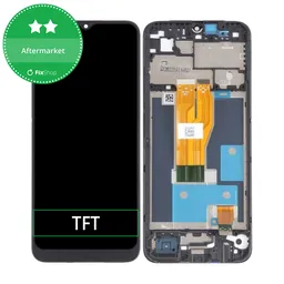 Realme C30 RMX3581 - LCD Kijelző + Érintőüveg + Keret (Lake Blue) TFT
