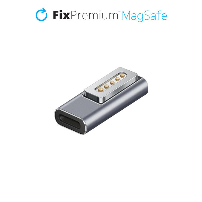 FixPremium - USB-C - MagSafe 1 Adapter, ezüst