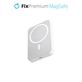 FixPremium - MagSafe PowerBank Állvánnyal 5000mAh, fehér