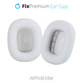 Csere fülpárnák Apple AirPods Max fejhallgatóhoz (Eco-Leather), fehér