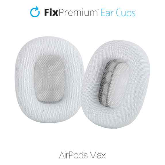 Csere fülpárnák Apple AirPods Max fejhallgatóhoz (Eco-Leather), fehér