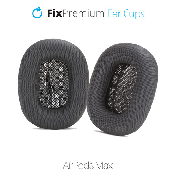 Csere fülpárnák Apple AirPods Max fejhallgatóhoz (Eco-Leather), space gray