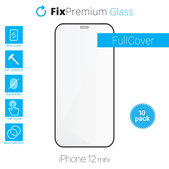 FixPremium FullCover Glass - Edzett üveg - iPhone 12 mini (10 Pack)