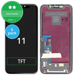 Apple iPhone 11 - LCD Kijelző + Érintőüveg + Keret TFT (5 Pack)