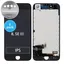 Apple iPhone 8, SE (2020), SE (2022) - LCD Kijelző + Érintőüveg + Keret (Black) Refurbished PRO (5 Pack)