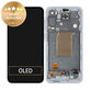 Samsung Galaxy A55 A556B - LCD Kijelző + Érintőüveg + Keret (Awesome Iceblue) - GH82-34305B Genuine Service Pack