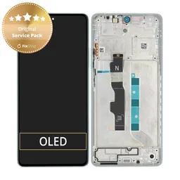 Xiaomi Redmi Note 13 5G 2312DRAABC - LCD Kijelző + Érintőüveg + Keret (Ocean Teal) - 5600030N1700 Genuine Service Pack