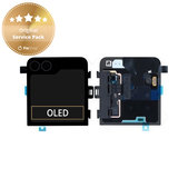 Samsung Galaxy Z Flip 6 F741B - LCD Kijelző + Érintőüveg + Keret (Külső) (Crafted Black) - GH97-30012E Genuine Service Pack