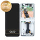 Samsung Galaxy Z Flip 6 F741B - LCD Kijelző + Érintőüveg + Keret (White) - GH82-35014F Genuine Service Pack