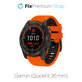 FixPremium - Két színű szilikonszíj Garminhoz (QuickFit 26mm), narancs