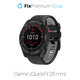 FixPremium - Két színű szilikonszíj Garminhoz (QuickFit 26mm), fekete