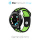 FixPremium - Szilikon sport szíj Garminhoz (22mm), fekete