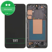 Samsung Galaxy S24 Plus S926B - LCD Kijelző + Érintőüveg + Keret (Onyx Black) TFT
