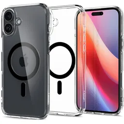 Spigen - Tok Ultra Hybrid á MagSafe-el - iPhone 16 Plus, fekete