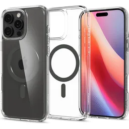 Spigen - Tok Ultra Hybrid á MagSafe-el - iPhone 16 Pro, fekete