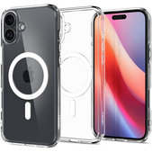 Spigen - Tok Ultra Hybrid á MagSafe-el - iPhone 16, fehér