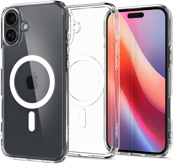 Spigen - Tok Ultra Hybrid á MagSafe-el - iPhone 16, fehér
