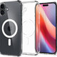 Spigen - Tok Ultra Hybrid á MagSafe-el - iPhone 16, fehér