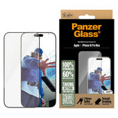 Edzett üveg UWF applikátorral iPhone 16 Pro Max készülékhez, Fekete, PanzerGlass