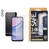 Bundle kameralencse-védő + UWF edzett üveg + TPU tok Samsung A15 5G készülékhez, SAFE