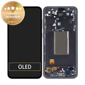 Samsung Galaxy S24 FE - LCD Kijelző + Érintőüveg + Keret (Graphite) - GH82-35848A Genuine Service Pack