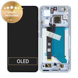 Xiaomi 14T Pro - LCD Kijelző + Érintőüveg + Keret (Titan Blue) - 56001700N1200 Genuine Service Pack