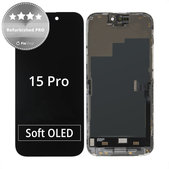 Apple iPhone 15 Pro - LCD Kijelző + Érintőüveg + Keret Refurbished PRO