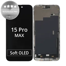 Apple iPhone 15 Pro Max - LCD Kijelző + Érintőüveg + Keret Refurbished PRO