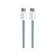 PURO - USB-C Kábel / USB-C, 60W, Fabrik FABK4, 1,5 m, blue lagon