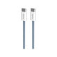 PURO - USB-C Kábel / USB-C, 60W, Fabrik FABK4, 1,5 m, blue lagon