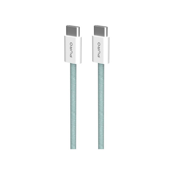 PURO - USB-C Kábel / USB-C, 60W, Fabrik FABK4, 1,5 m, island mist