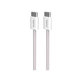 PURO - USB-C Kábel / USB-C, 60W, Fabrik FABK4, 1,5 m, sandshell
